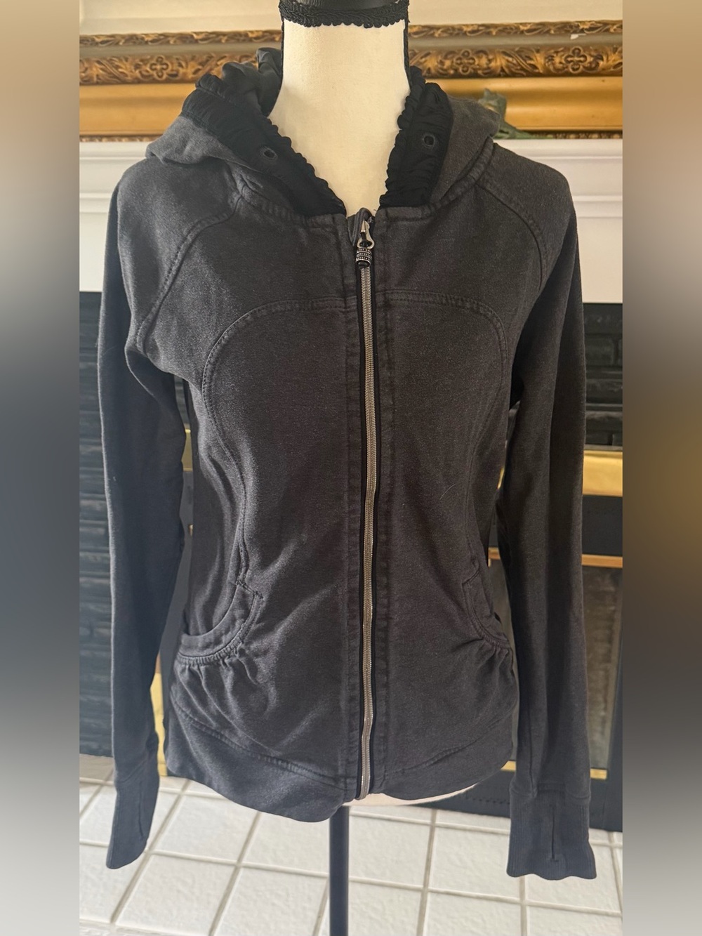 lululemon athletica Black Hooded Zip Jacket
